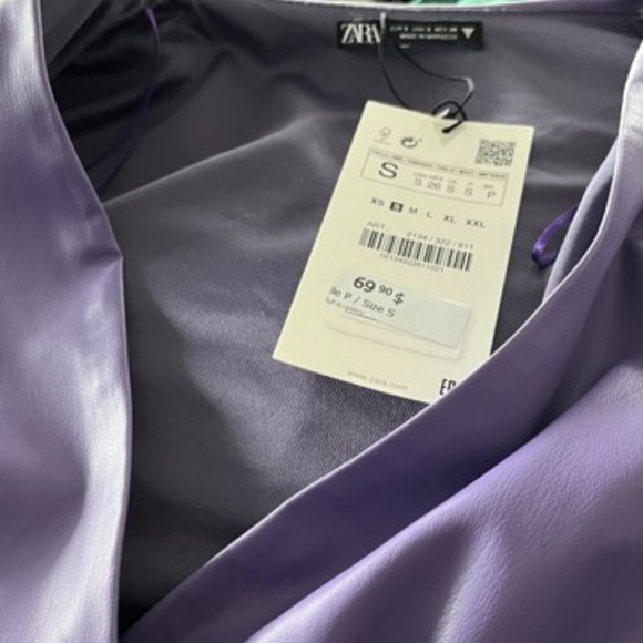 Zara faux leather dress - Picture 8 of 10